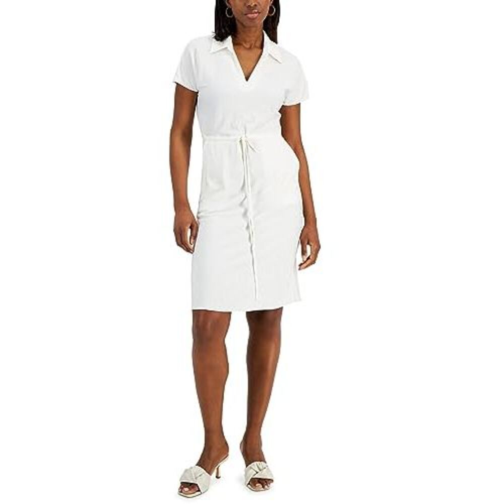 Alfani Textured Drawstring Dress - Picture 2 of 3